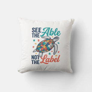Sieh die Schildkröten-Puzzle-Bewusstseins-Shirt Ge Kissen