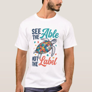 Sieh die Schildkröten-Puzzle-Bewusstseins-Shirt Ge T-Shirt