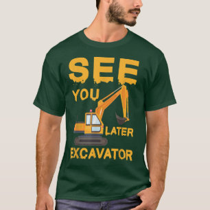 Sieh dir diesen Bagger Bulldozer Lastwagen Muldenk T-Shirt