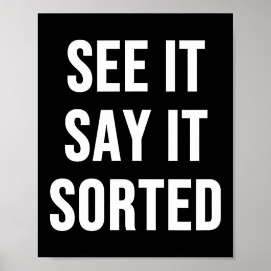Sieh Es Sag Es Sortiert Poster (Vorne)