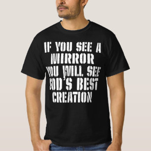 Sieh Gott im Spiegel Inspirational Christian T-Shirt