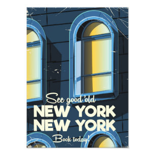 Sieh Gutes Altes New York Reiseplakat Fotodruck