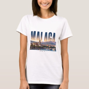 Sieh Malaga Spanien Costa Del Sol Stadtansicht 📍 T-Shirt