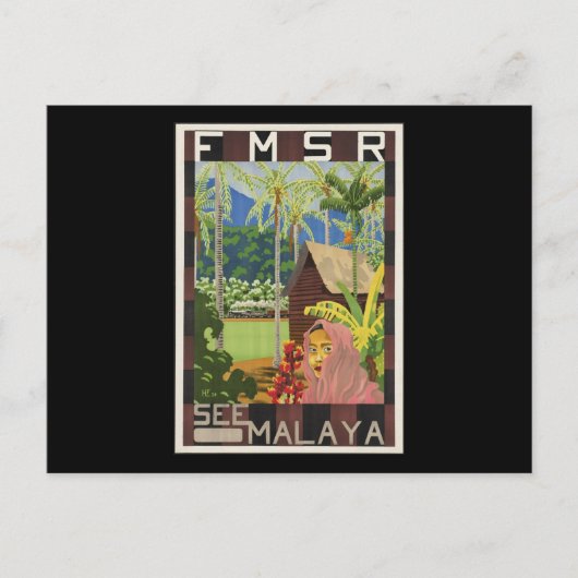 Sieh Malaya Postkarte (Vorderseite)