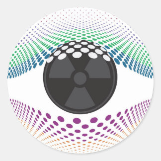 Sieh meine Augen an Runder Aufkleber