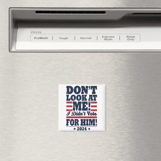 Sieh mich nicht an, ich habe 2024 nicht für Trump Magnet (In Situ (Geschirrspüler))