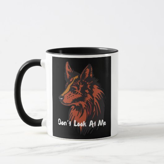 Sieh mich nicht an | Lone Wolf Attitude Tasse (Links)