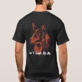 Sieh mich nicht an | Wolf Vibes T - Shirt (Rückseite)