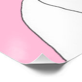 Sieh mir kein ästhetisches Schwanzmädchen an Poster (Ecke)