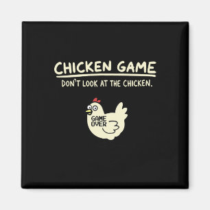 Sieh nicht hin Hühnchen Spiel Magnet