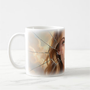 👁️ Sieh Tiefer Zerbrochener Glas Keramik Becher Kaffeetasse