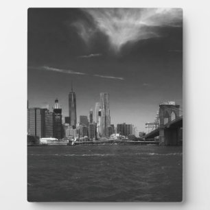 Siehe 2 Produkte Panoramic Schwarz-weiß Brooklyn Fotoplatte