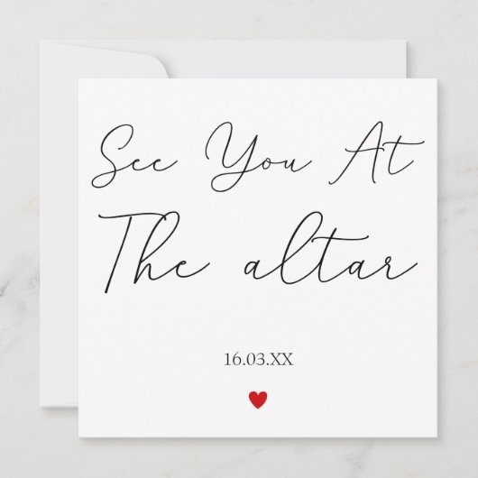 Siehe Altar-Hochzeit Ankündigung (Vorderseite)