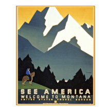 Siehe America Montana Mountain Travel WPA
