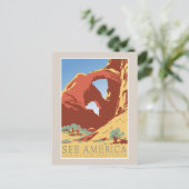 Siehe America Travel Vintag Postcard Postkarte (Stehend Vorderseite)