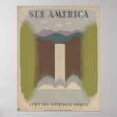 Siehe Amerika: Besuchen Sie die Nationalparks Poster (Vorne)