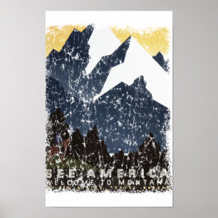 Siehe Amerika - Montana in Not Poster