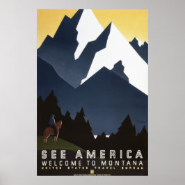 Siehe Amerika: Montana Poster