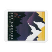 Siehe Amerika ~ Willkommen in Montana Magnet (Horizontal)