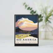 Siehe Amerika ~ Willkommen in Montana Postkarte (Stehend Vorderseite)