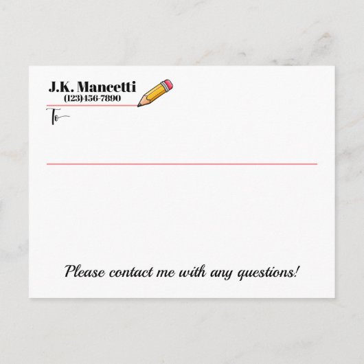 Siehe Back - School oder Sonstiges Postkarte (Rückseite)