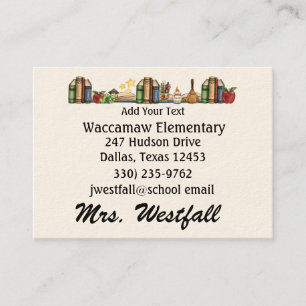 Siehe Back - Teacher Business Card - SRF Visitenkarte