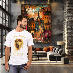 Siehe Beyond - Digital Mirage   Cyberpunk Lion Art T-Shirt