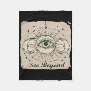 Siehe Beyond Sticker Fleecedecke