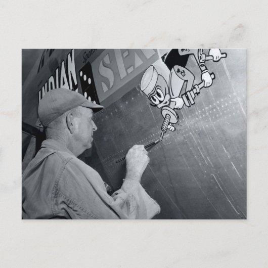 Siehe Bienen - Nose Art - CB-29 Postkarte (Vorderseite)