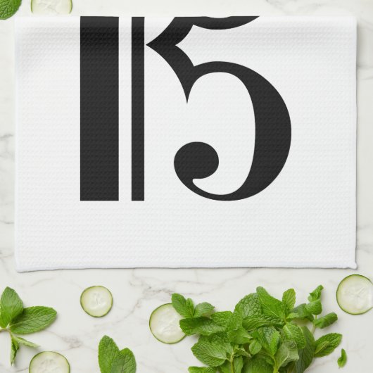 Siehe Clef Geschirrtuch (Gefaltet)