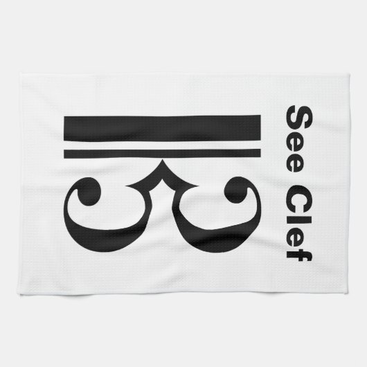 Siehe Clef Geschirrtuch (Horizontal)