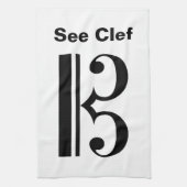 Siehe Clef Geschirrtuch (Vertikal)