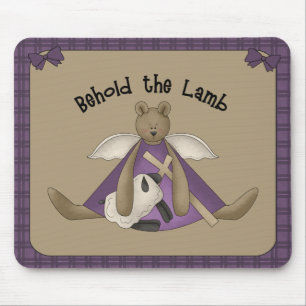 Siehe das Lamm Christliche Mousepad