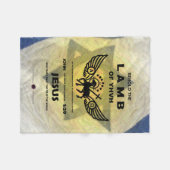 Siehe das Lamm des JHVH Fleecedecke (Vorderseite (Horizontal))