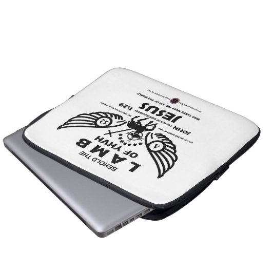 Siehe das Lamm des JHVH Laptopschutzhülle (Vorne Knopf)