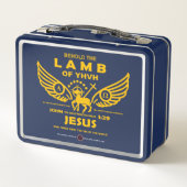 Siehe das Lamm des JHVH Metall Brotdose (Rückseite)