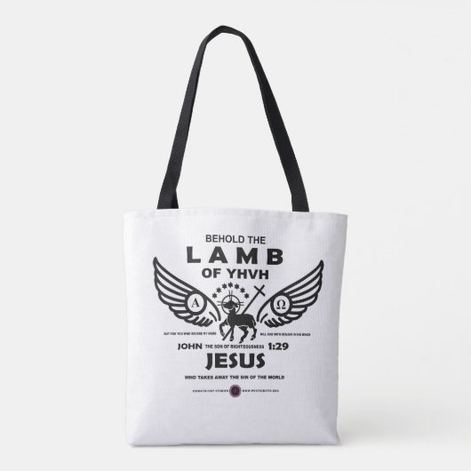 Siehe das Lamm des JHVH Tasche (Rückseite)