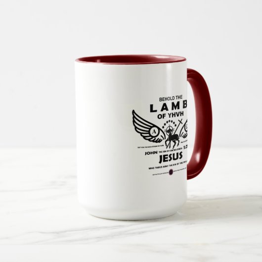 Siehe das Lamm des JHVH Tasse (VorderseiteRechts)