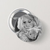 Siehe das Lamm Gottes Knopf Button (Vorne & Hinten)