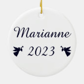 Siehe das Lamm Gottes Minimalistisch Keramik Ornament (Hinten)