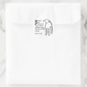 Siehe das Lamm Gottes Runder Aufkleber (Tasche)