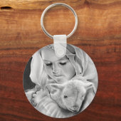 Siehe das Lamm Gottes-Schlüsselanhängers Schlüsselanhänger (Vorderseite)