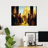 Siehe den Mann von Antonio Ciseri Poster (Heimbüro)