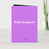 Siehe, der Bräutigam kommt Grußkarte Karte (Rückseite)