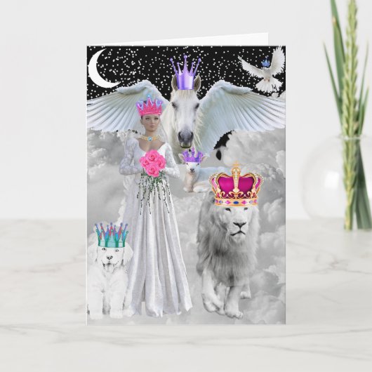 Siehe, der Bräutigam kommt Grußkarte Karte (Vorderseite)