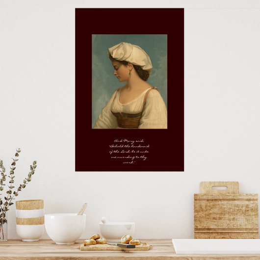 Siehe die Handmaid des Herrn Poster (Küche)