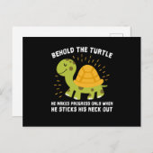 Siehe die Schildkröten Postkarte (Vorne/Hinten)