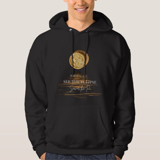 Siehe Eclipse, Savor the Pi Day 3.14.2025 Hoodie (Vorderseite)