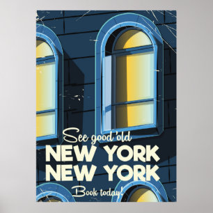 Siehe Good Old New York Reiseplakat Poster