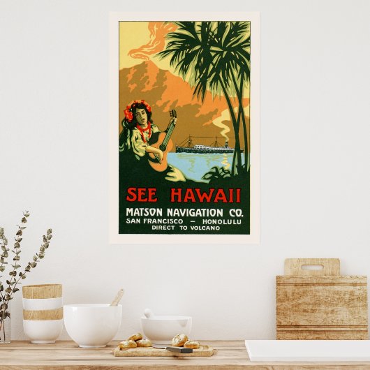 Siehe Hawaii Travel Poster (Küche)